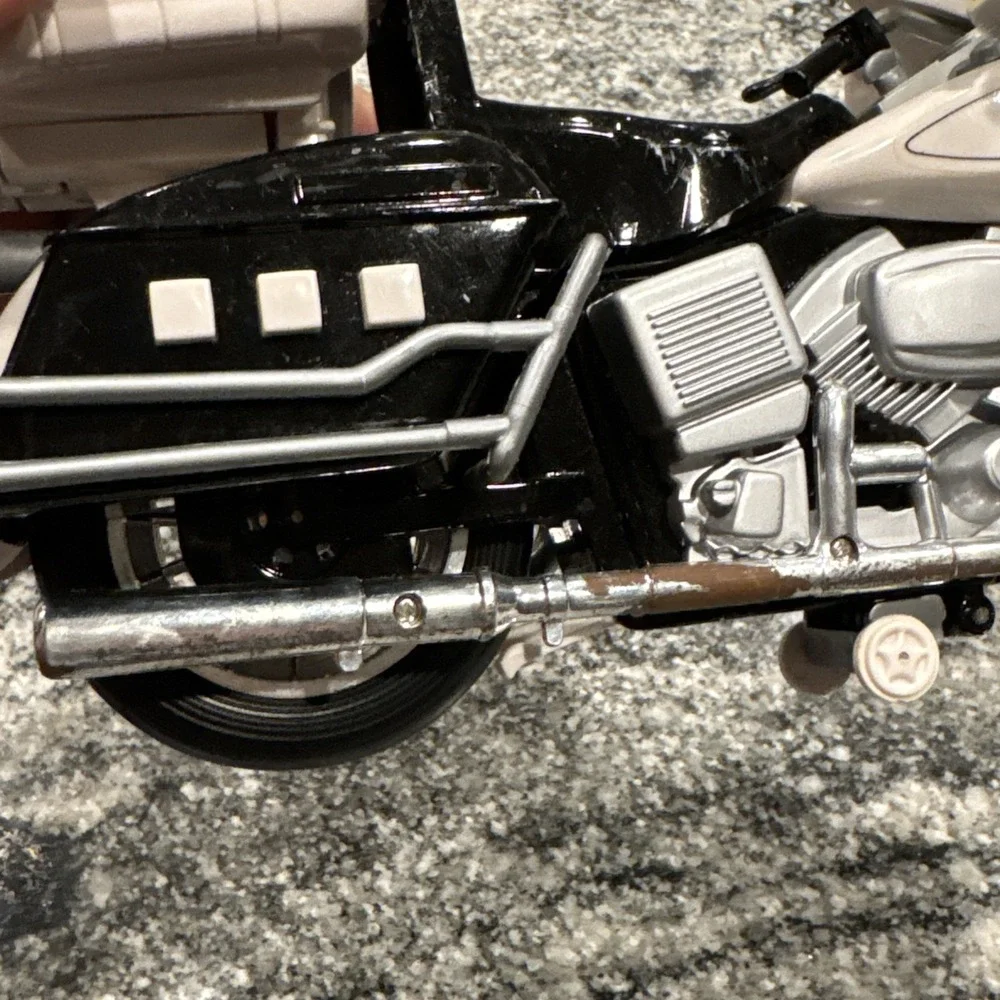 1960s Metro Police Unit 208 Plastic Motorcycle Figurine Original Stickers‎